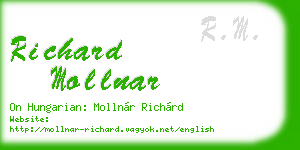 richard mollnar business card